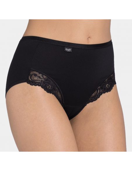 Sloggi Femmes Romance Maxi Slip Noir