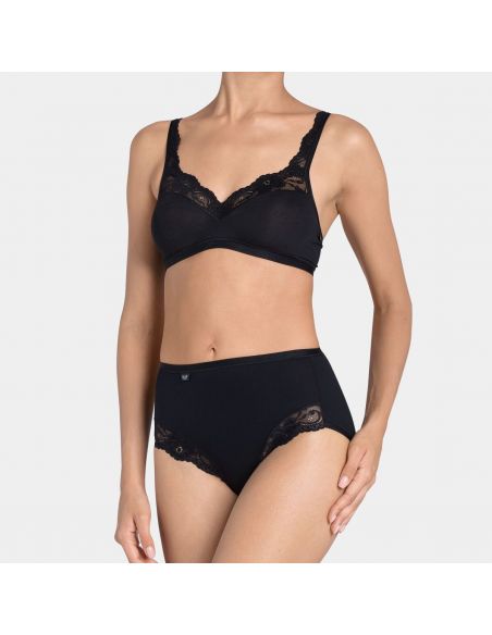 Sloggi Femmes Romance Maxi Slip Noir