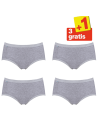Sloggi Dames Basic Midi Slip Grey 4Pack