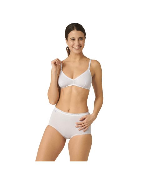 Sloggi Dames Basic Maxi Slip White 4Pack