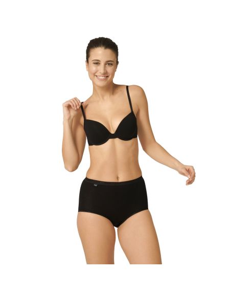 Sloggi Dames Basic Maxi Slip Black 4Pack