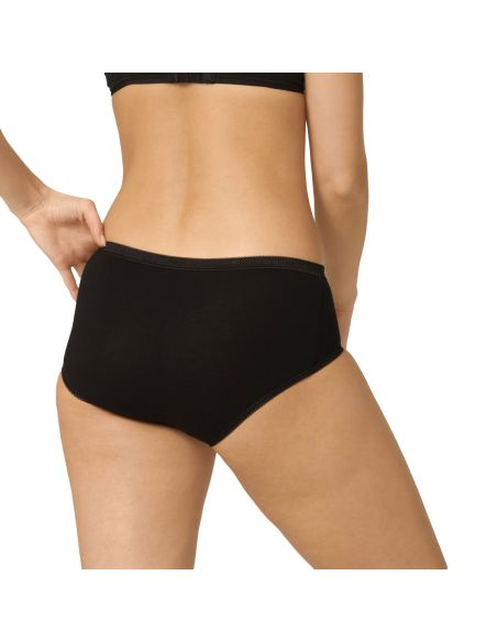 Sloggi Dames Basic Midi Slip Black 4Pack