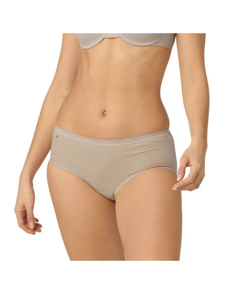 Sloggi Dames Basic Midi Slip 4 pack Skin 3+1 Gratis