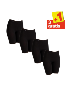 Sloggi Dames Basic Long 4 pack Black 3+1 Actie