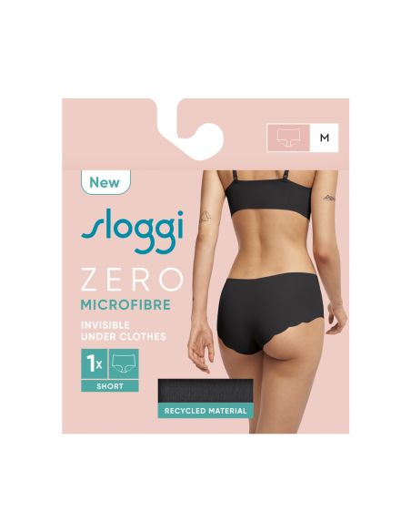 Sloggi Dames Zero Microfibre 2.0 Short Zwart Sloggi Dames Zero Microfibre 2.0 Short Zwart