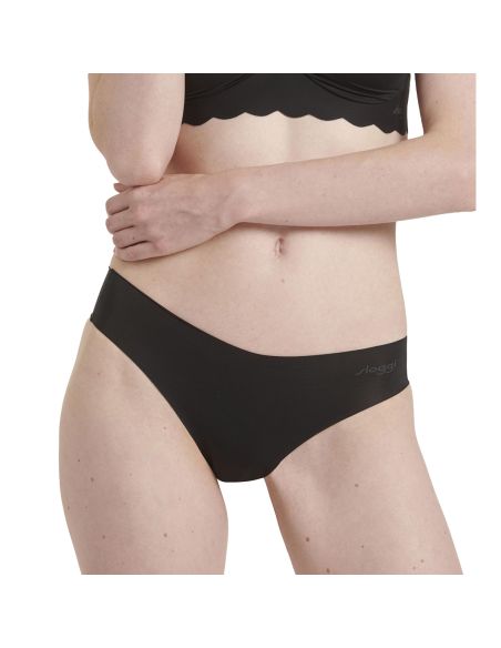 Sloggi Dames Zero Microfibre 2.0 Hip-String Zwart