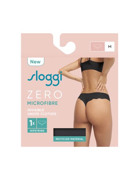 Sloggi Femme Zero Microfibre 2.0 Hip-String Noir Sloggi Femme Zero Microfibre 2.0 Hip-String Noir