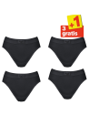 Sloggi Dames Double Comfort Tai 4 pack Black 3+1 Gratis