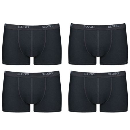 Sloggi Men Basic Short 4Pack Black 3+1 Gratis