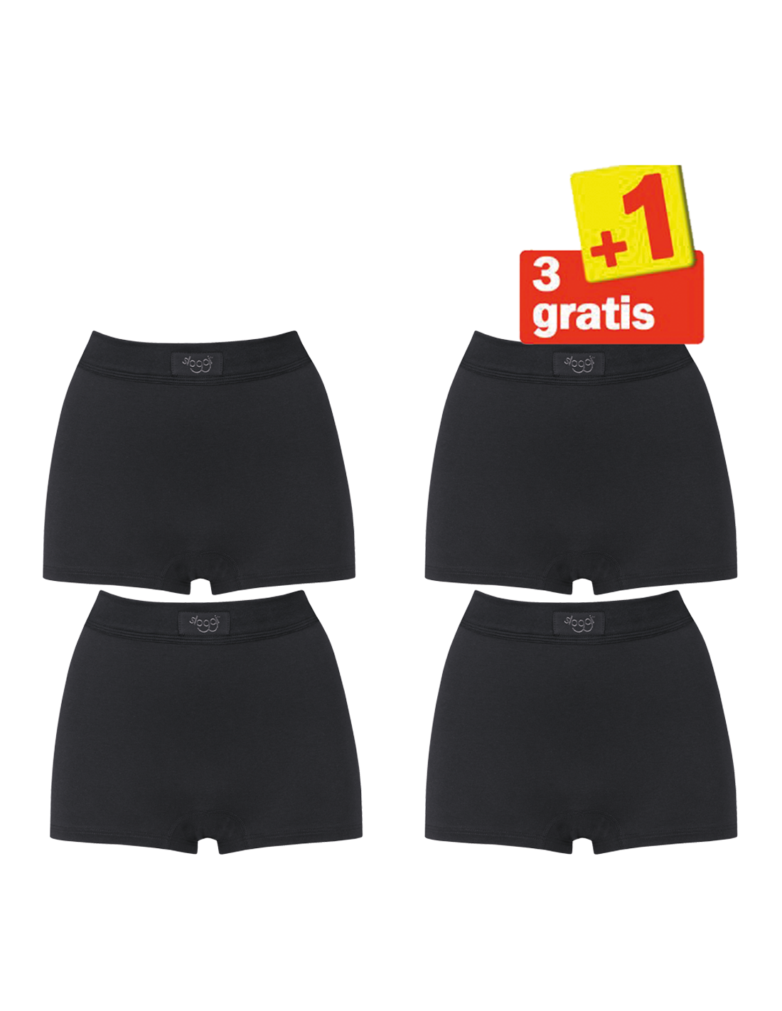 Sloggi Dames Double Comfort Short Pack Black Actie