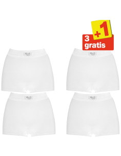 Sloggi Dames Double Comfort Short 4 pack White 3+1 Actie
