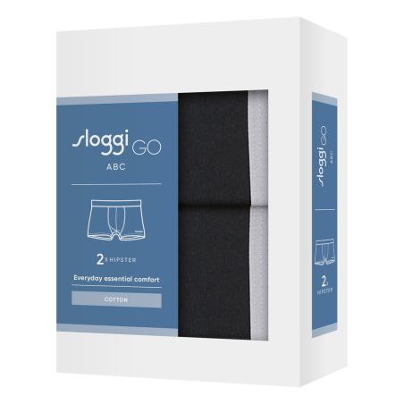 Sloggi Men GO ABC 2.0 Hipster 2Pack Zwart