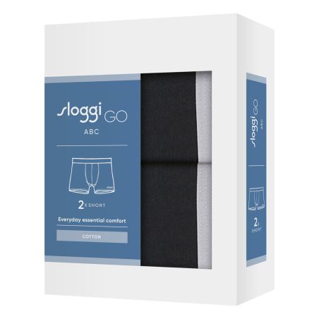 Sloggi Men GO ABC 2.0 Short 2Pack Zwart