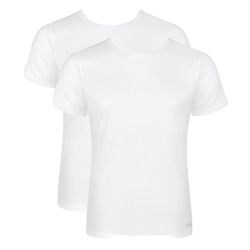 Sloggi Men GO ABC 2.0 T-shirt 2pack Wit