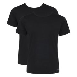 Sloggi Men GO ABC 2.0 T-shirt 2pack Zwart