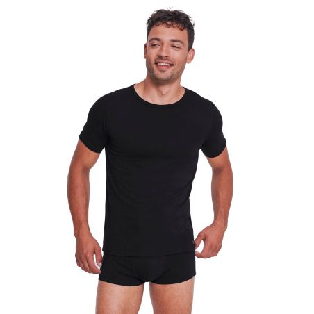 Sloggi Men GO ABC 2.0 T-shirt 2pack Zwart