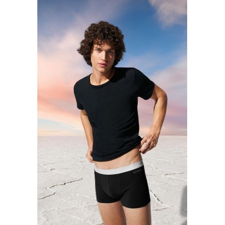 Sloggi Men GO ABC 2.0 T-shirt 2pack Zwart