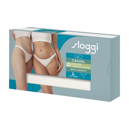 Sloggi Dames GO Casual Tiny Tanga 2Pack Ivoor