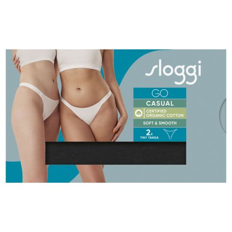 Sloggi Dames GO Casual Tiny Tanga 2Pack Zwart
