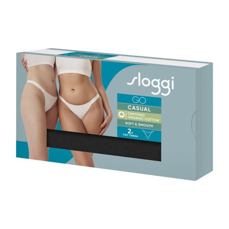 Sloggi Dames GO Casual Tiny Tanga 2Pack Zwart