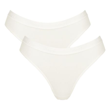 Sloggi Dames GO Casual High Leg 2Pack Ivoor