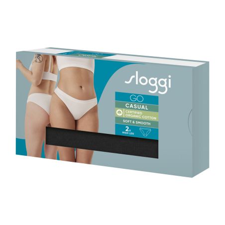 Sloggi Dames GO Casual High Leg 2Pack Zwart