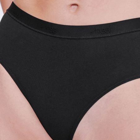 Sloggi Dames GO Casual Midi 2Pack Zwart