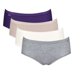 Sloggi Dames Basic Midi Slip 4 pack C4P V018 3+1 gratis