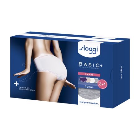 Sloggi Femme Basic Midi Culotte 4 pack C4P V018 3+1 gratui