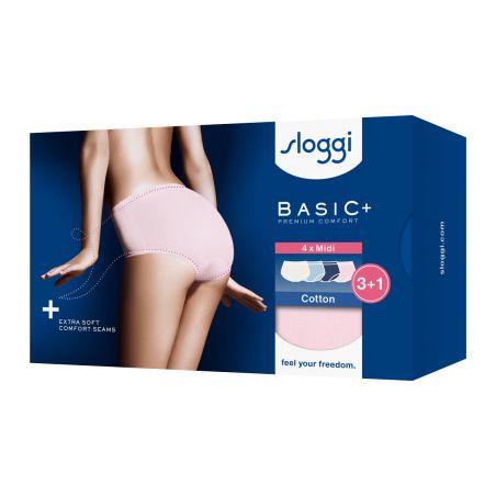 Sloggi Femme Basic Midi Culotte 4 pack C4P V019 3+1 gratui
