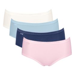 Sloggi Dames Basic Midi Slip 4 pack C4P V019 3+1 gratis