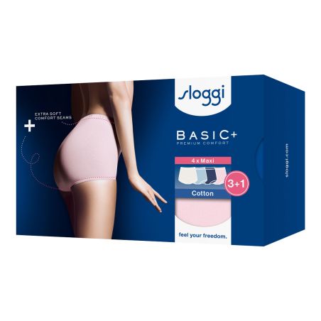 Sloggi Femme Basic Maxi Culotte 4 pack C4P V019 3+1 gratui