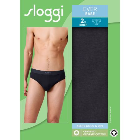Sloggi Homme Ever Ease Brief 2Pack Noir Sloggi Homme Ever Ease Brief 2Pack Noir