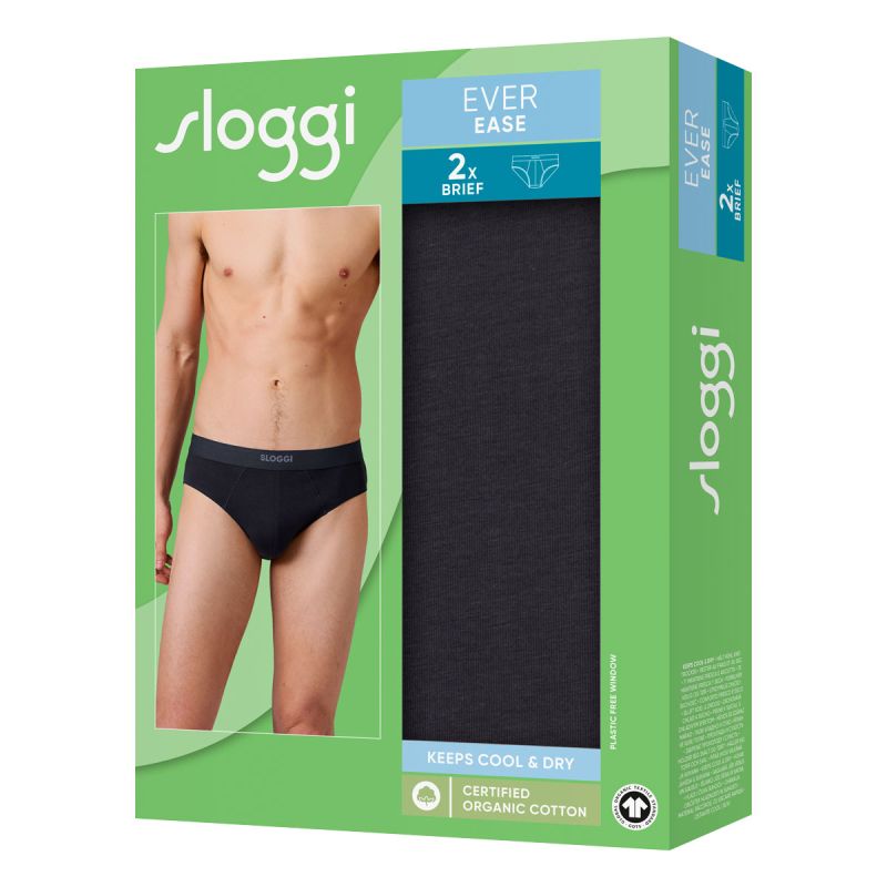 Sloggi Homme Ever Ease Brief 2Pack Noir