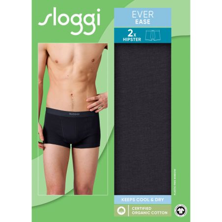 Sloggi Homme Ever Ease Hipster 2Pack Noir