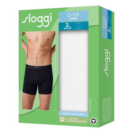 Sloggi Men Ever Ease Short 2Pack Wit