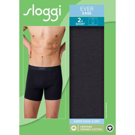 Sloggi Men Ever Ease Short 2Pack Zwart