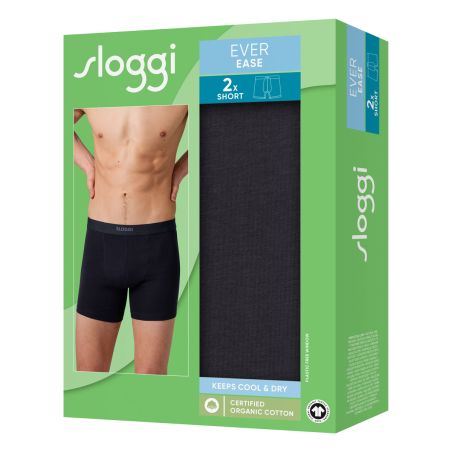 Sloggi Men Ever Ease Short 2Pack Zwart