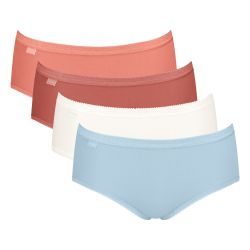 Sloggi Dames Basic Midi Slip 4 pack C4P V022 3+1 gratis