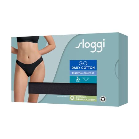 sloggi GO Daily Cotton Mini 3P Zwart