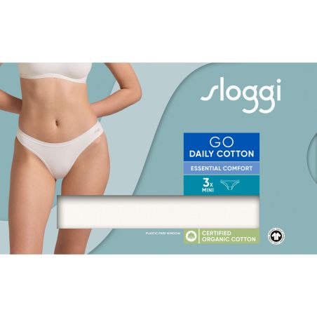 sloggi GO Daily Cotton Mini 3P Ivoor