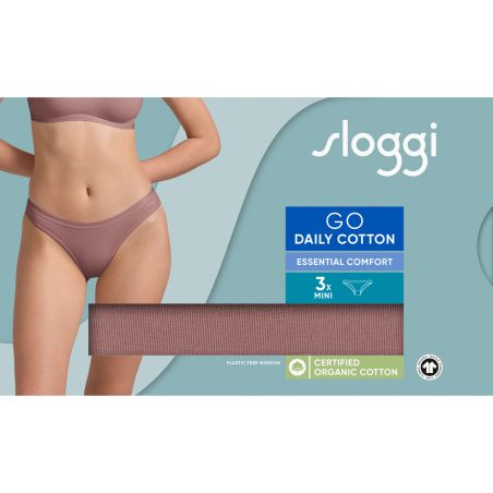 sloggi GO Daily Cotton Mini 3P Cacao