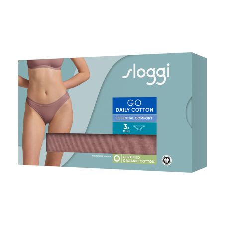 sloggi GO Daily Cotton Mini 3P Cacao