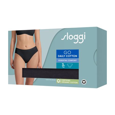 sloggi GO Daily Cotton Tai 3P Zwart
