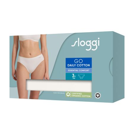 sloggi GO Daily Cotton Tai 3P Ivoor
