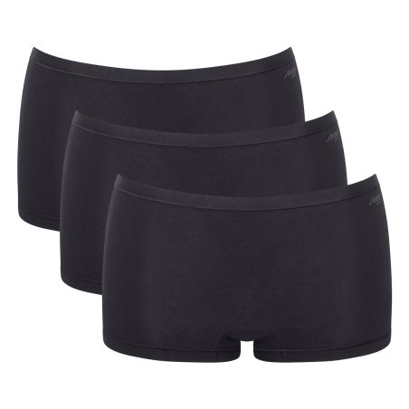 sloggi GO Daily Cotton Short 3P Zwart