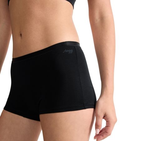 sloggi GO Daily Cotton Short 3P Zwart