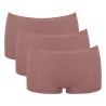Sloggi Dames GO Daily Cotton Short 3Pack Cacao