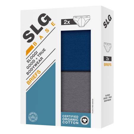 Sloggi SLG Base Brief C2P Gris Bleu V001