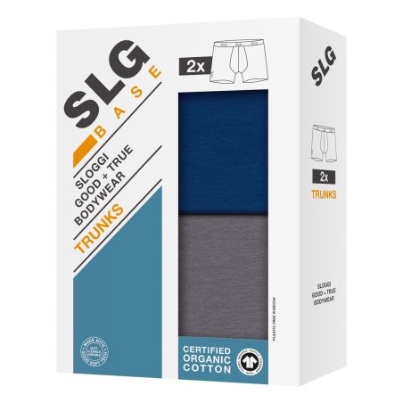 Sloggi SLG Base Trunk Short C2P Grijs Navy V001